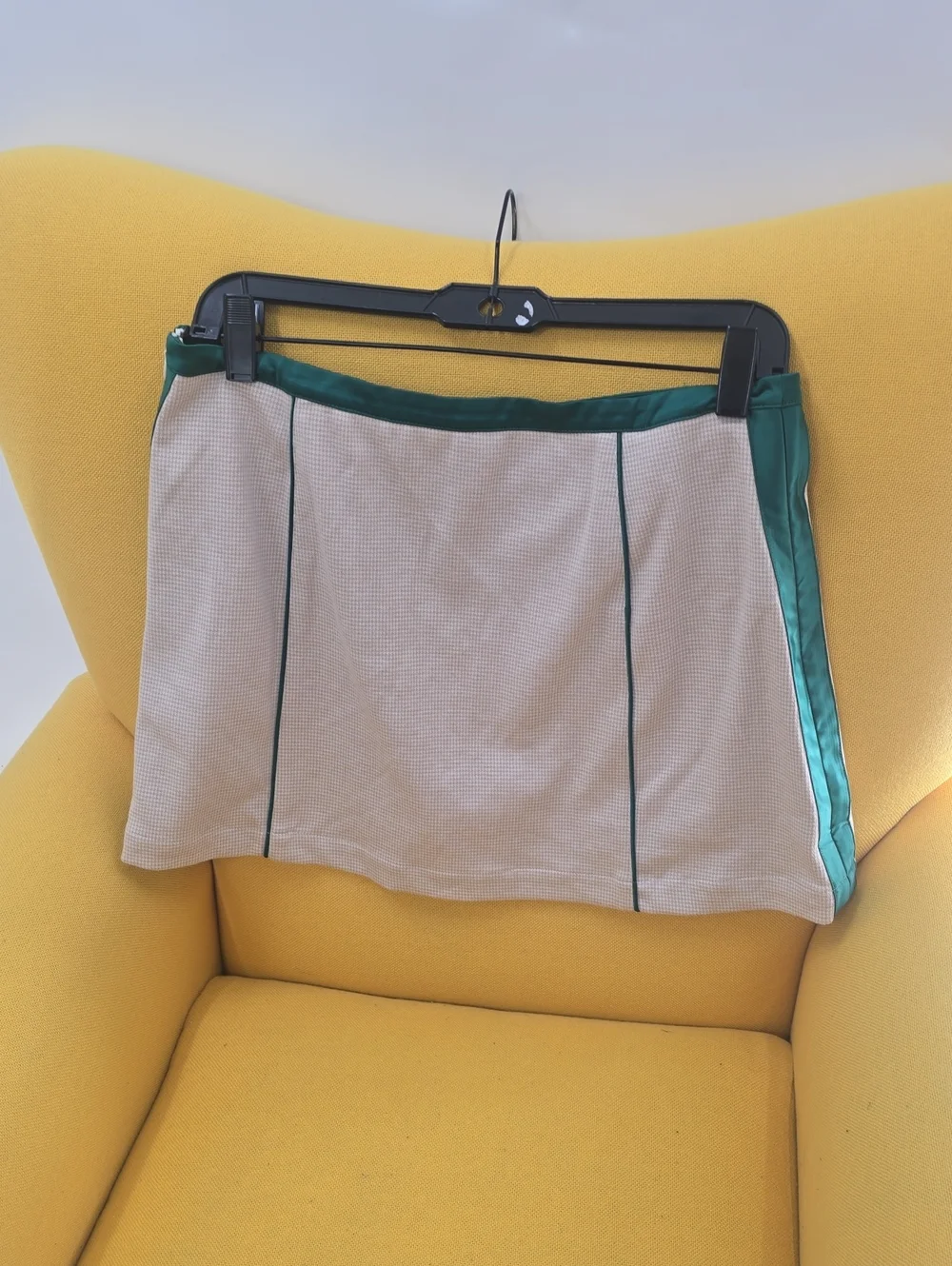 Maeve Green-Trim Tennis Skirt With Shorts Underneath